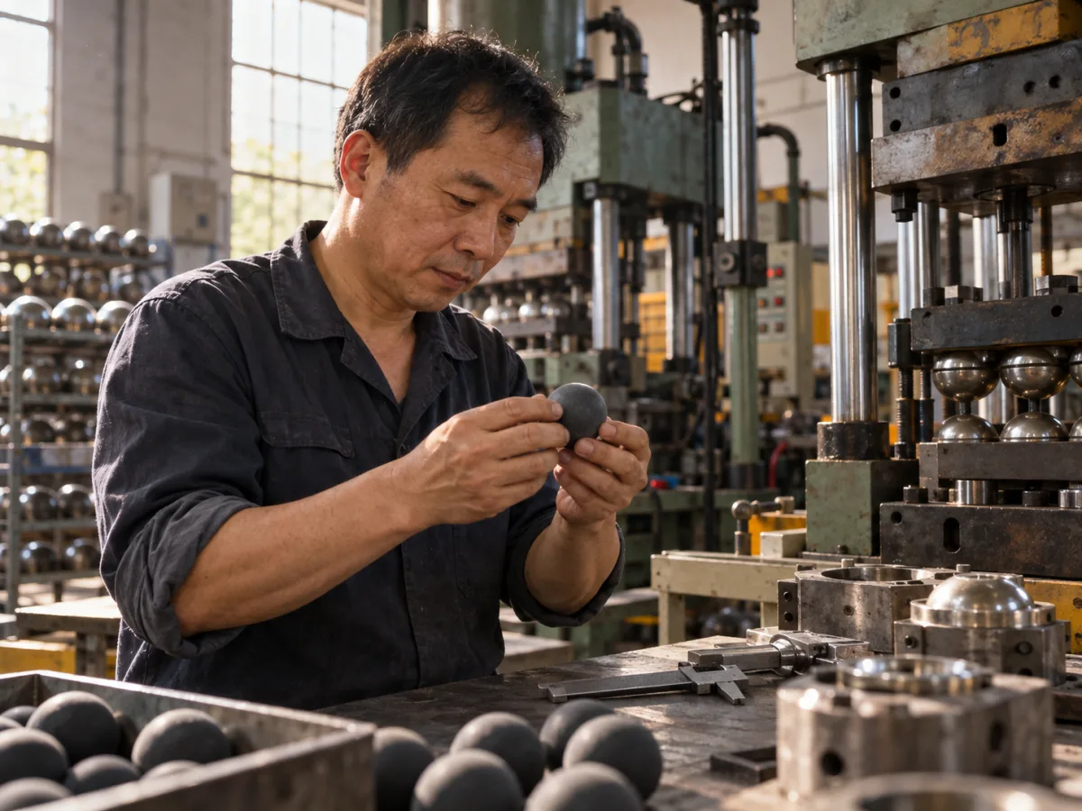 XJT Golf founder Cheng San in the factory