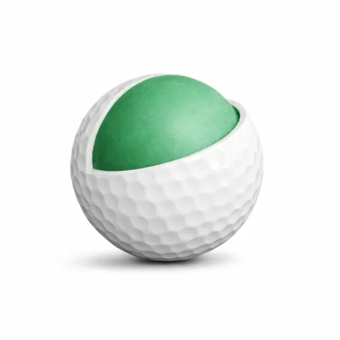 Two Piece Surlyn Practice / Range Golf Ball Angle 4