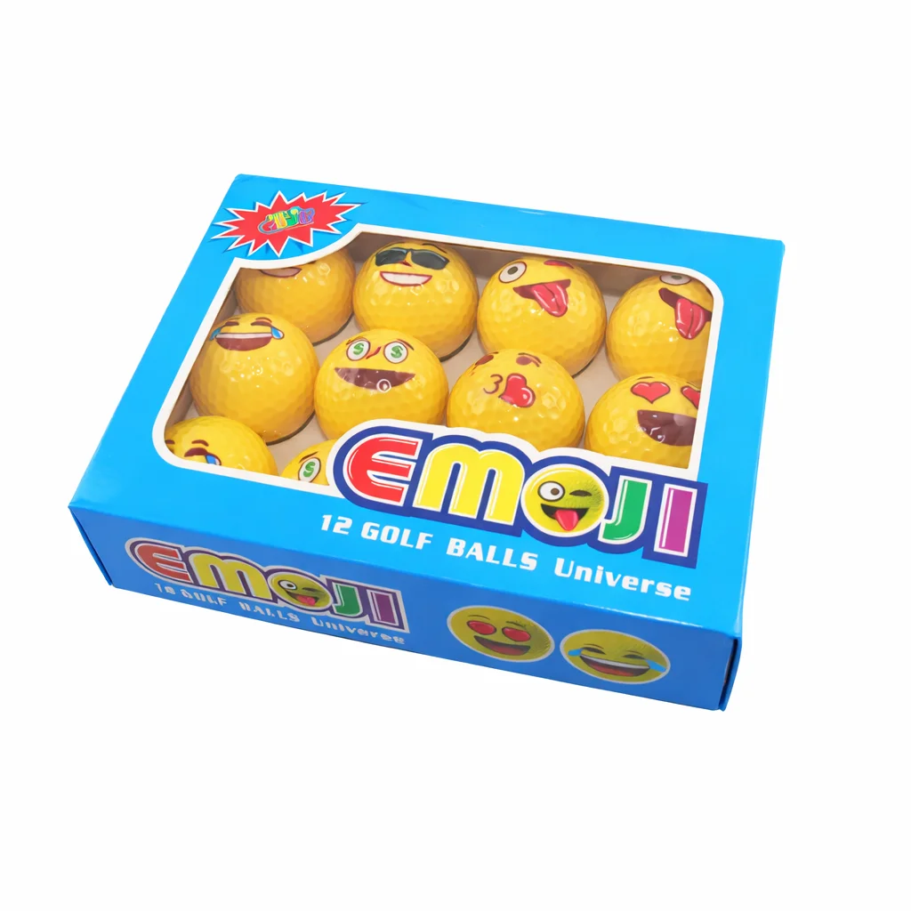 Emoji Graphic Golf Balls Angle 3